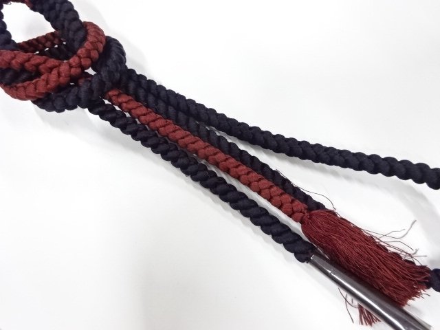 JAPANESE KIMONO / UNUSED HAND-TIED OBIJIME CORD 